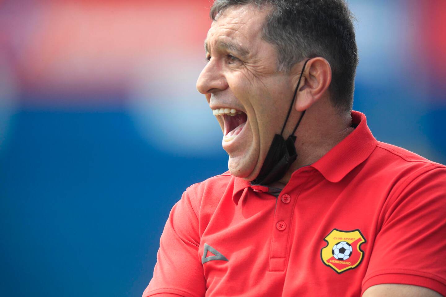 25/07/2021 Estadio Fello Meza. El Club Sport Cartaginés recibió al Club Sport Herediano, en disputa de la Copa Bicentenario. El partido, además, fue el último fogueo para ambos clubes de cara al Torneo de Apertura 2021, que arranca a media semana. David Patiño, director técnico de Herediano. Foto: Rafael Pacheco Granados