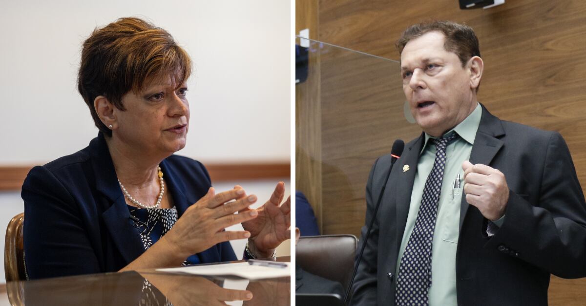 La presidenta del TSE, Eugenia Zamora, le explicó al diputado oficialista Alexander Barrantes las obligaciones que tienen para la atención de denuncias contra el presidente Rodrigo Chaves.