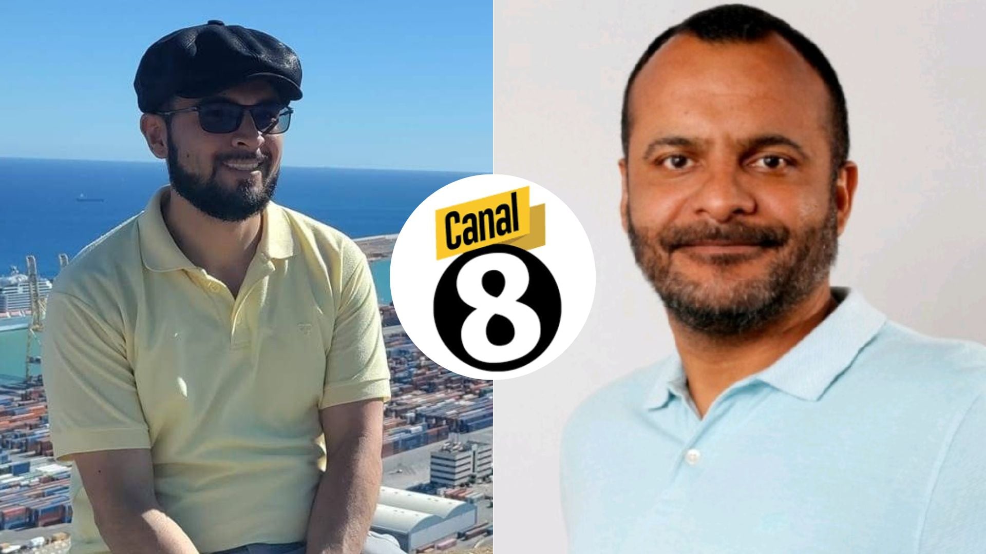 Retratos de los periodistas Alfonso Hernández (izq) y Danny Canales (der)