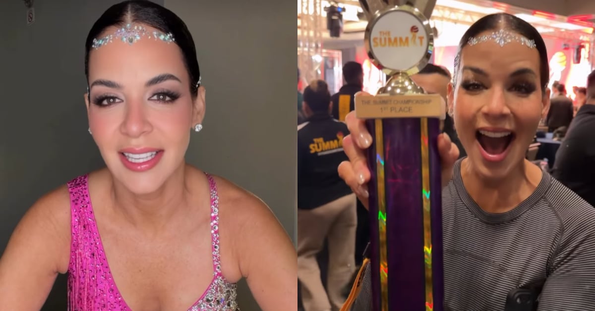 Lynda Díaz participó por primera vez en una competencia internacional de baile latino.