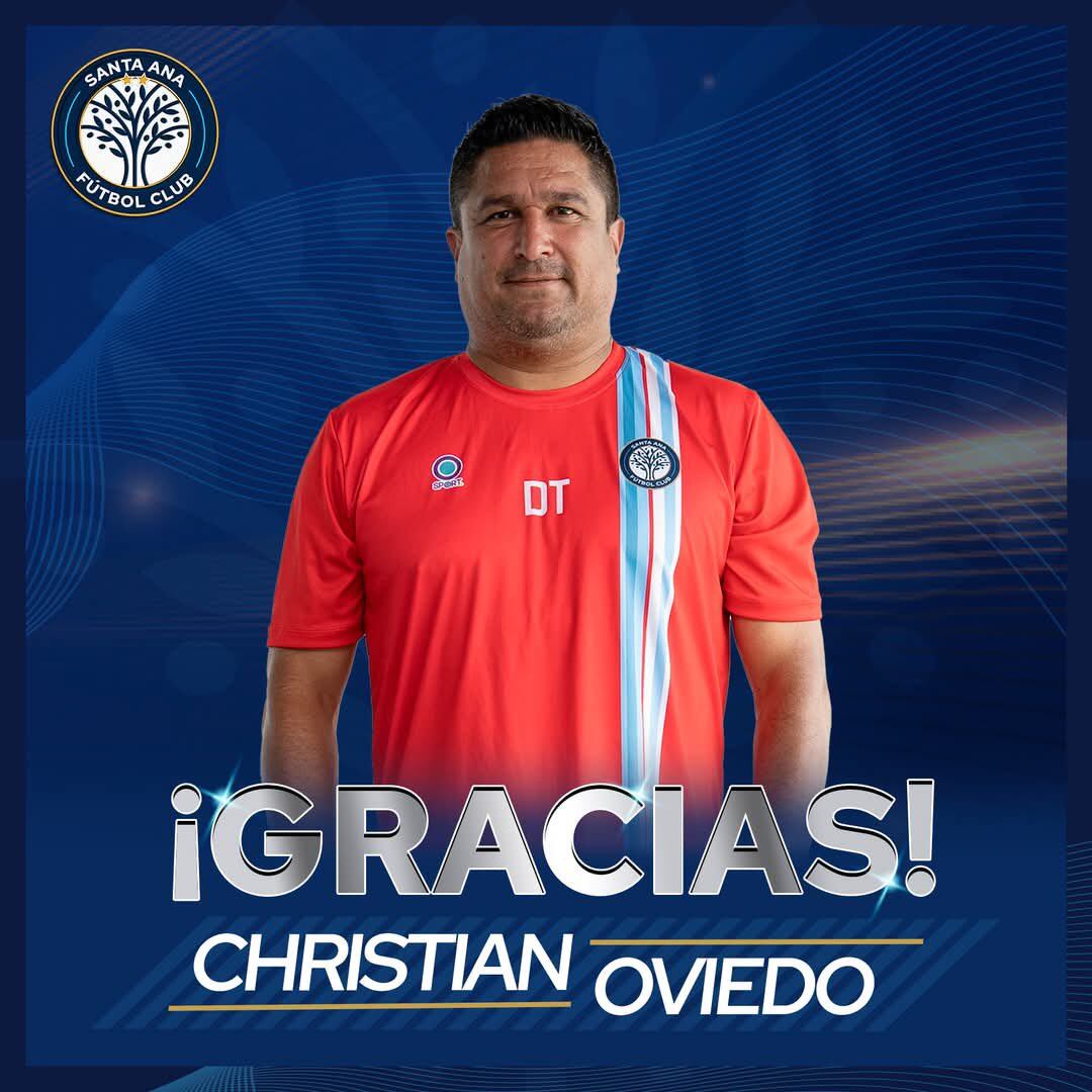 Christian Oviedo fue cesado de Santa Ana. Foto: Prensa Santa Ana