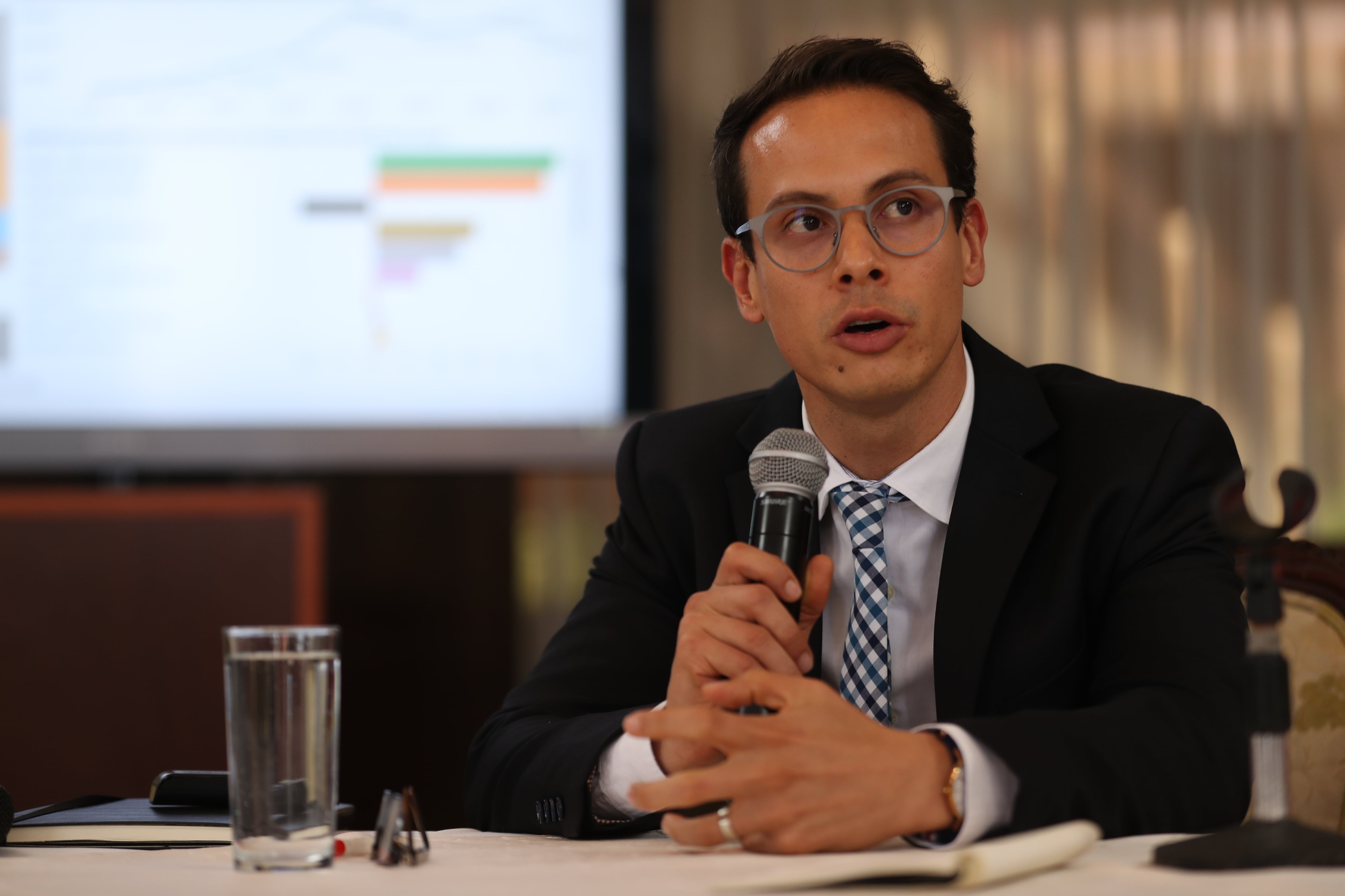 24/02/2020, San José, Casa Presidencial, presentación de la viceministra de presidencia Silvia Lara, Diego Fernández jefe de la unidad de datos y Viviana Benavides asesora del grupo legal del presidente, con la que van a explicar los trabajos que se están haciendo en la UPAD. En la fotografía Diego Fernández jefe de la UPAD. Fotografía José Cordero