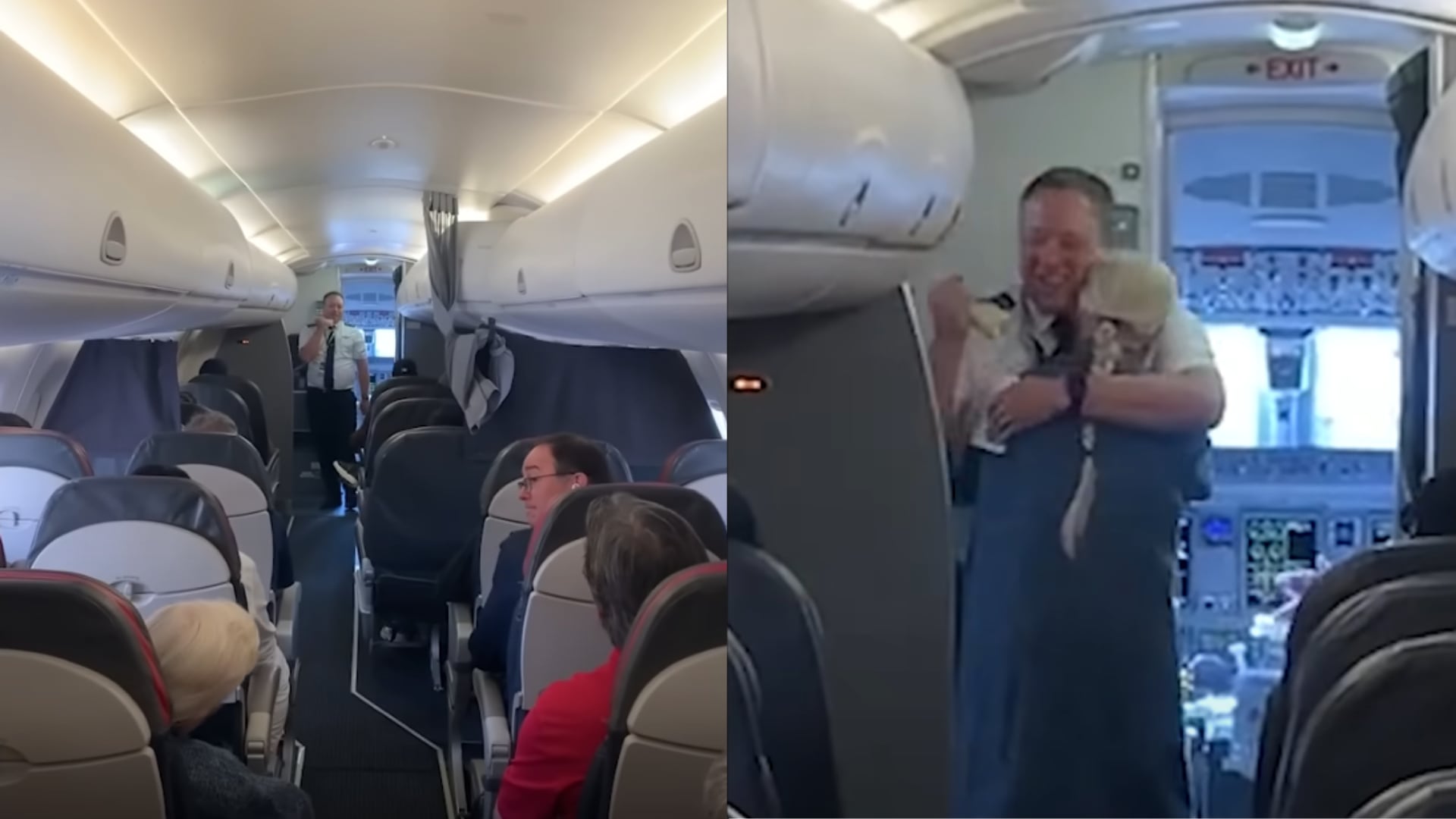 Un joven piloto logró sorprender a su abuela al aparecer como el capitán de su vuelo a Las Vegas. La reacción conmovió a todos.