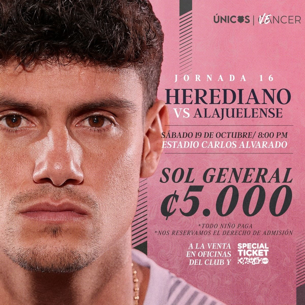 Este es el precio de las entradas para el partido entre Herediano y Liga Deportiva Alajuelense.