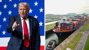 Canal de Panamá: Derriban monumento chino en medio de amenazas de Trump de retomar el control