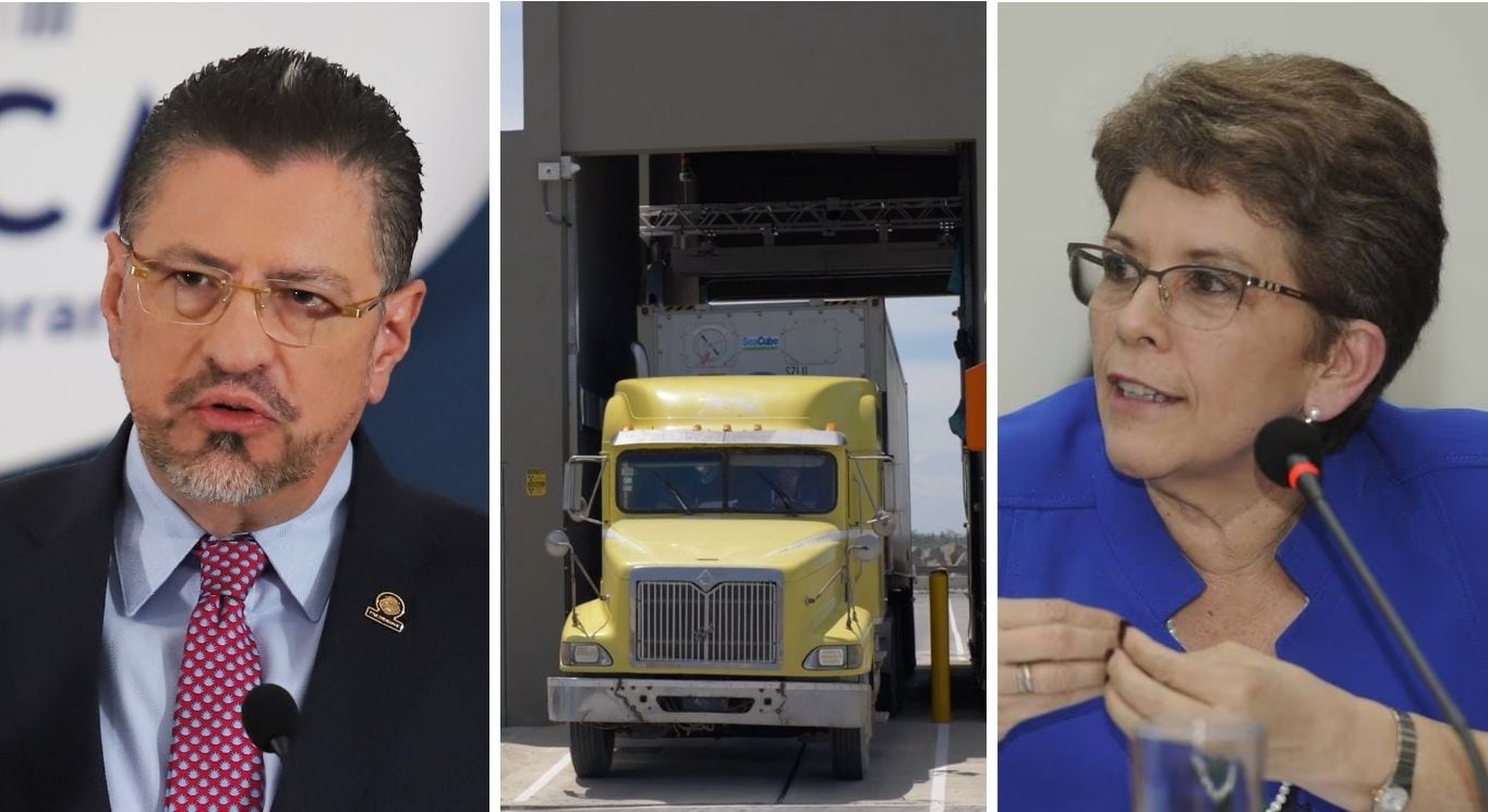 El presidente Rodrigo Chaves y la contralora Marta Acosta discutieron este jueves sobre la orden de la CGR de frenar la colocación de escáneres por medio de Racsa.