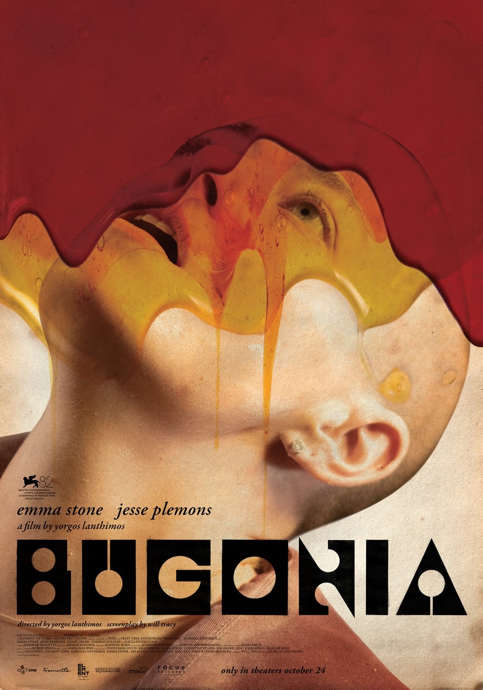 Afiche de 'Bugonia', película dirigida por Yorgos Lanthimos.