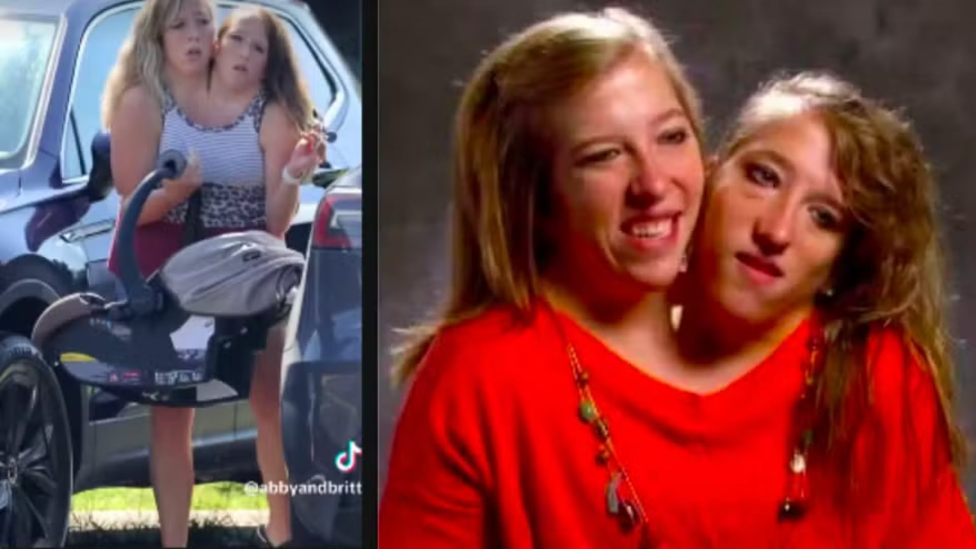 Abby y Brittany Hensel reaparecieron públicamente con un bebé y generaron incertidumbre sobre una posible maternidad o adopción.