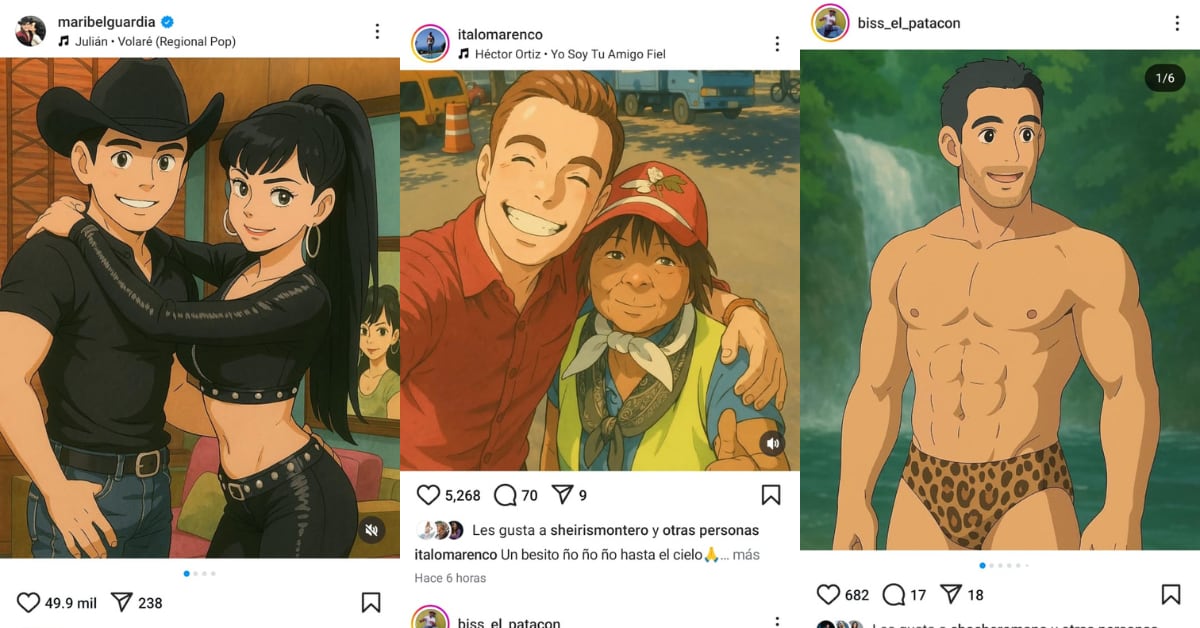 Famosos estilo Studio Ghibli