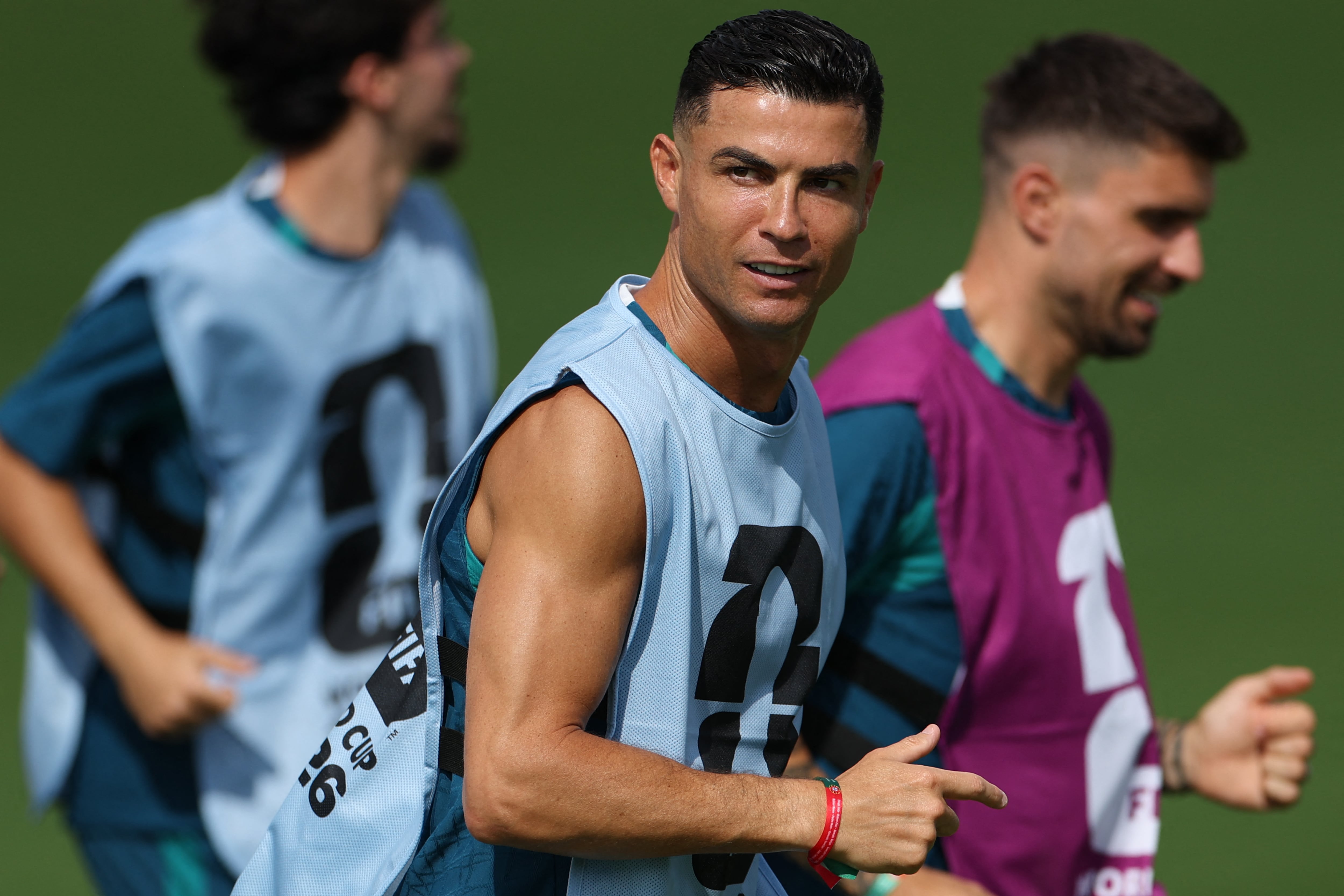 Cristiano Ronaldo participa en el entrenamiento de la Selección de Portugal, en Palm Beach (Florida), antes del debut en el Mundial 2026.