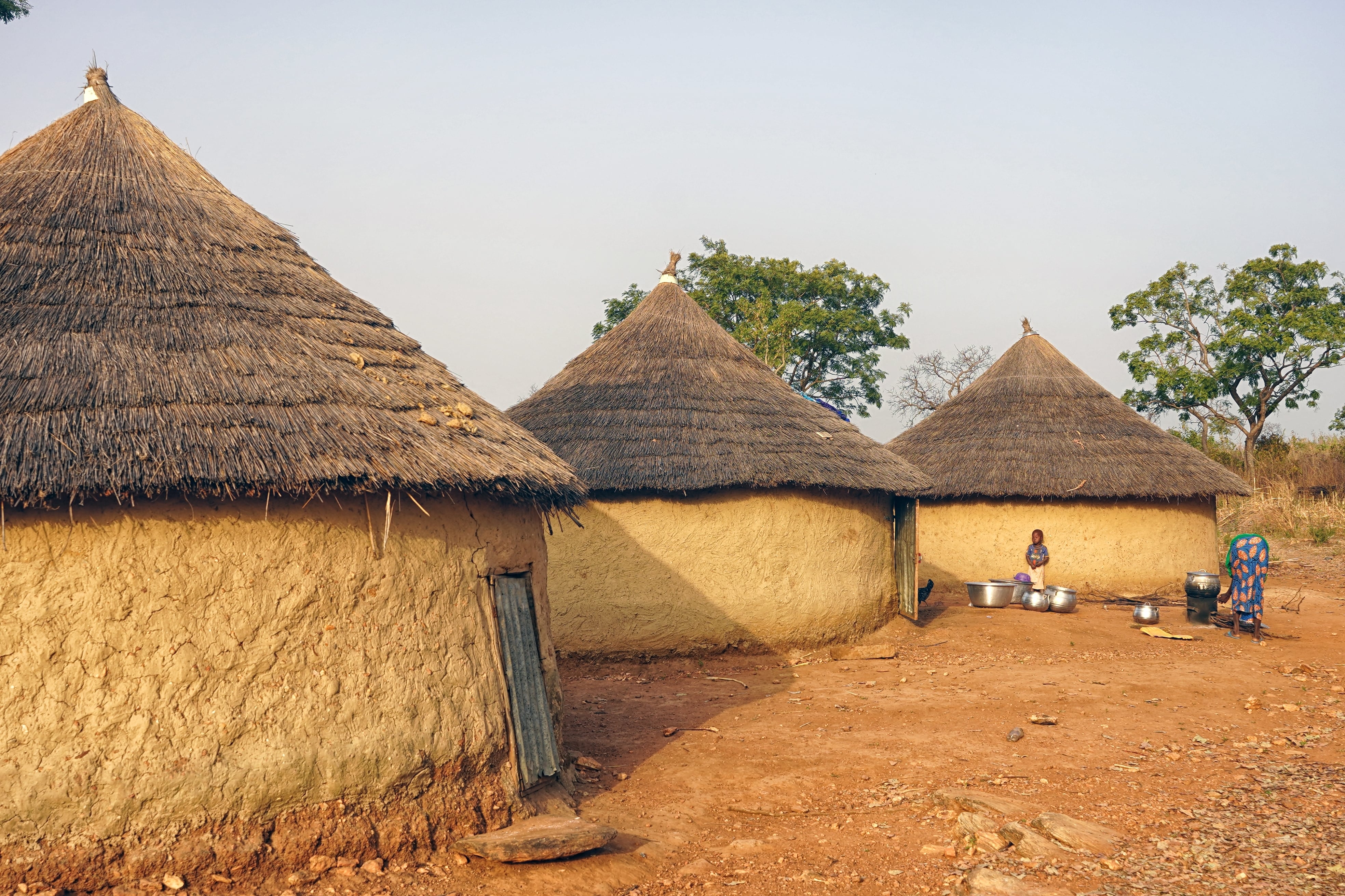 Aldea en Togo, África. Foto de diciembre de 2023.