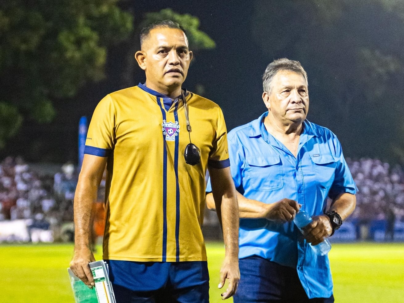 Marvin Solano en el juego que Luis Ángel Firpo le ganó a Águila en una semifinal del fútbol de El Salvador.