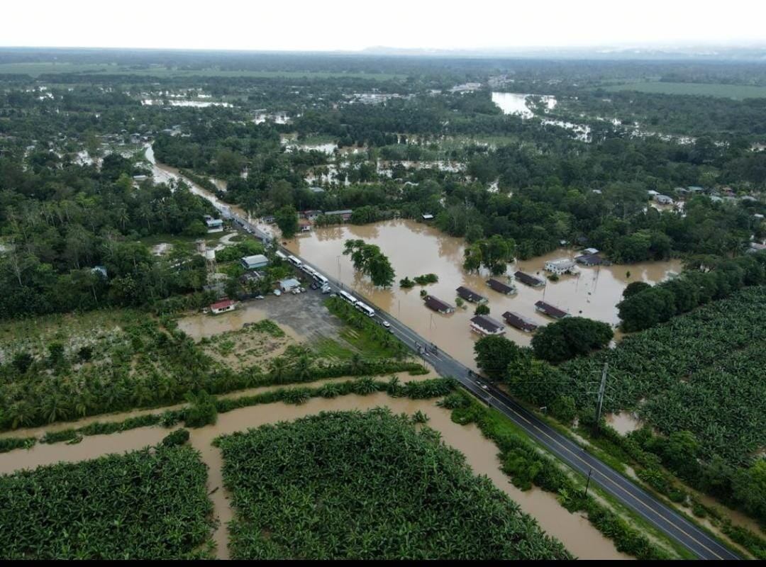 Inundaciones en Talamanca. Limón. Foto Municipalidad de Talamanca.