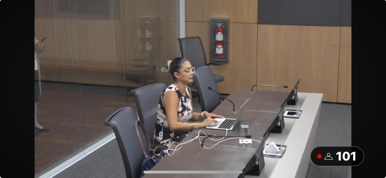 Susan Peraza Solano, directora de planificación. Comparecencia Asamblea 19 de febrero 2024