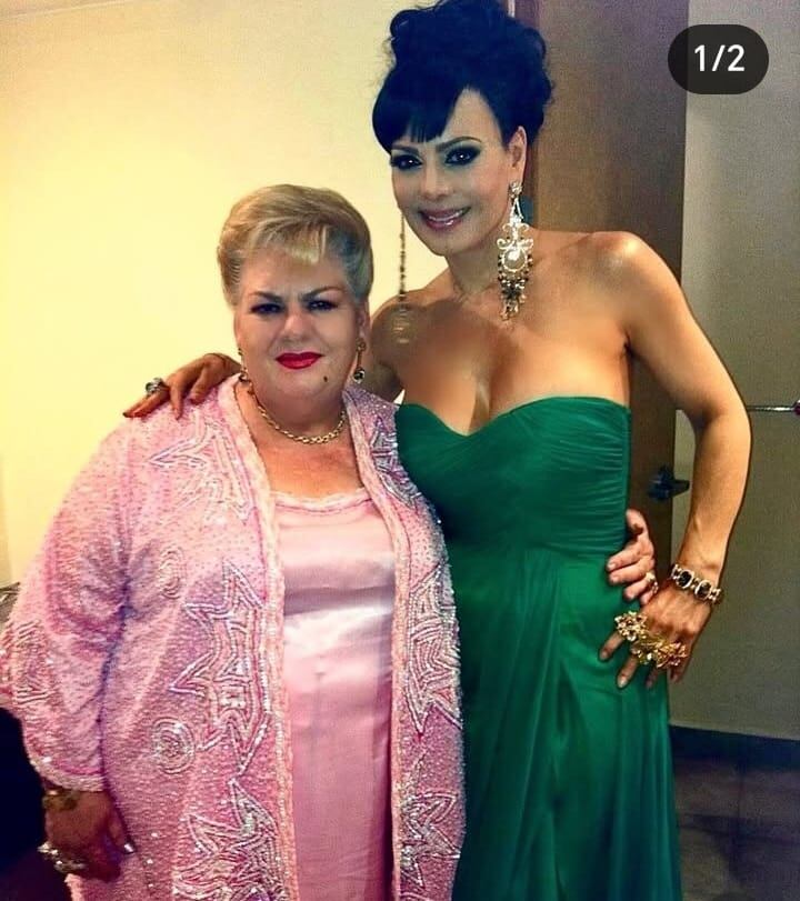 Maribel Guardia con Paquita la del Barrio y Tongolele.