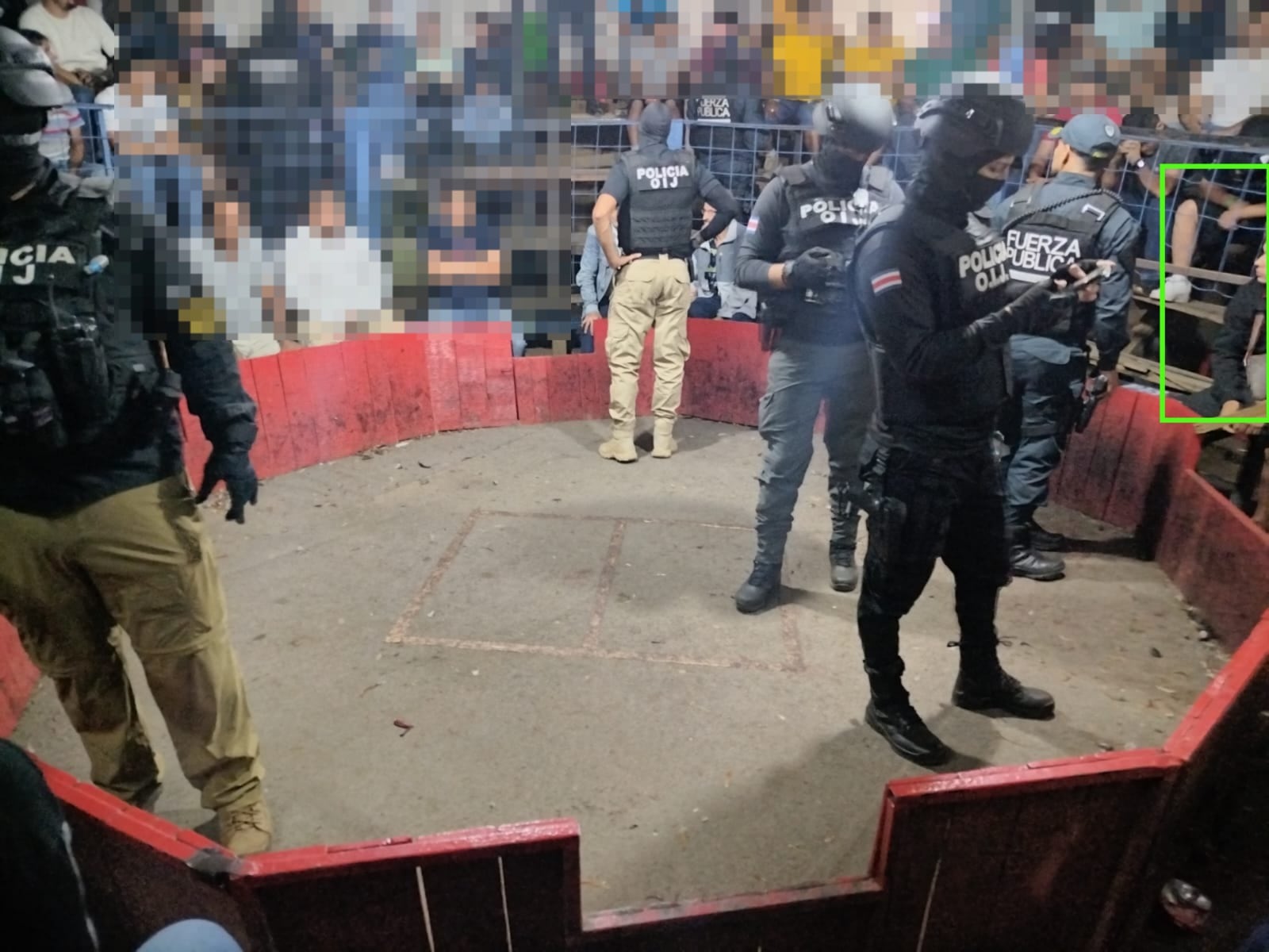 Este era la especie de redondel que servía como escenario para las peleas de gallos.