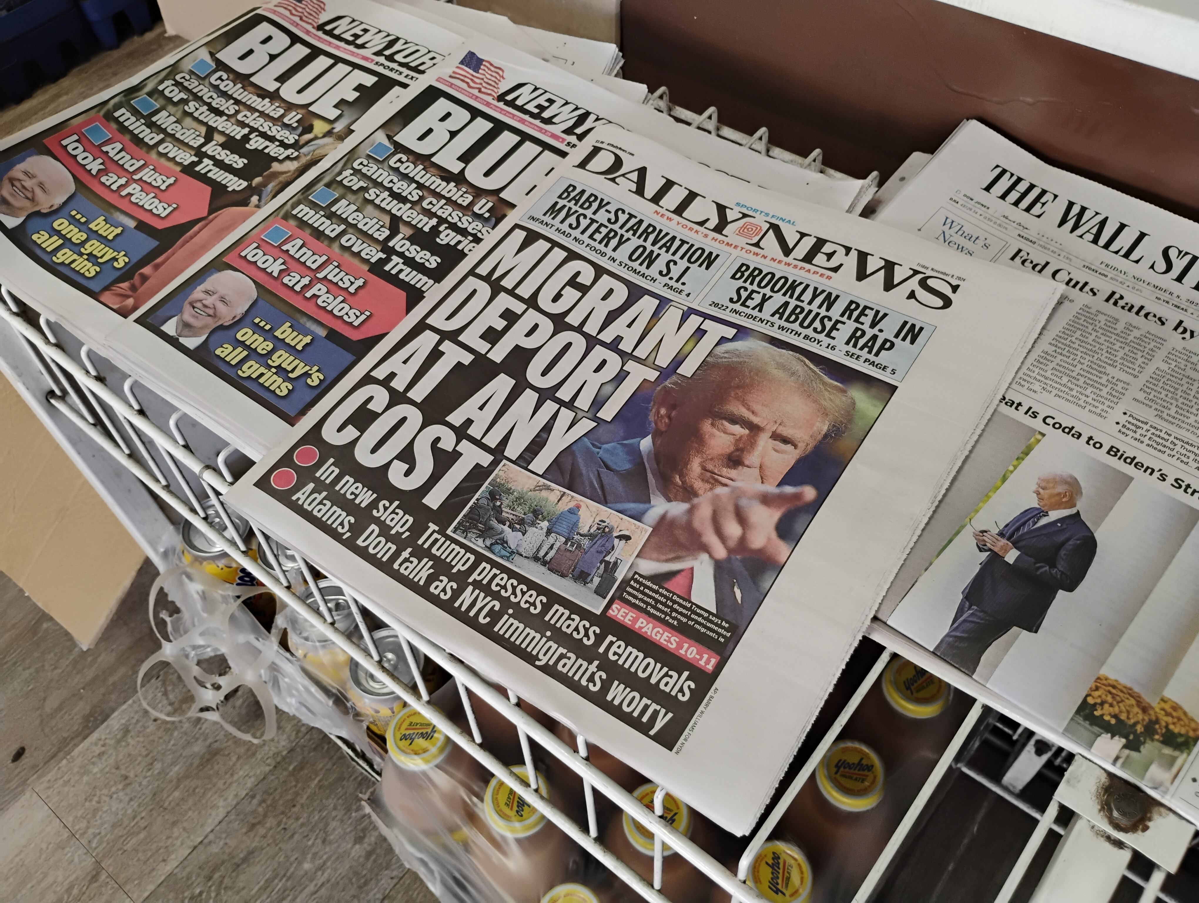 Titulares sobre deportación de migrantes en Estados Unidos