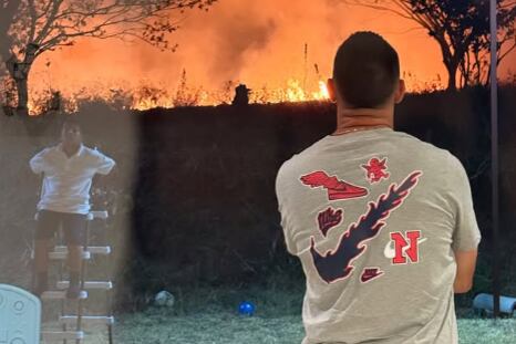 Esposa de David Guzmán relató los momentos que vivió cerca de aparatoso incendio.