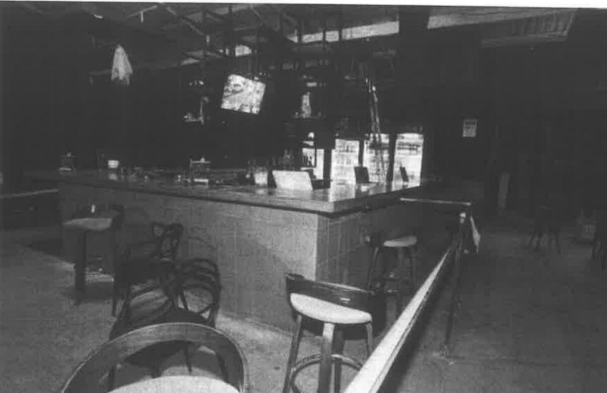 En esta barra estuvieron sentados Jean Franco y los primos tomando.