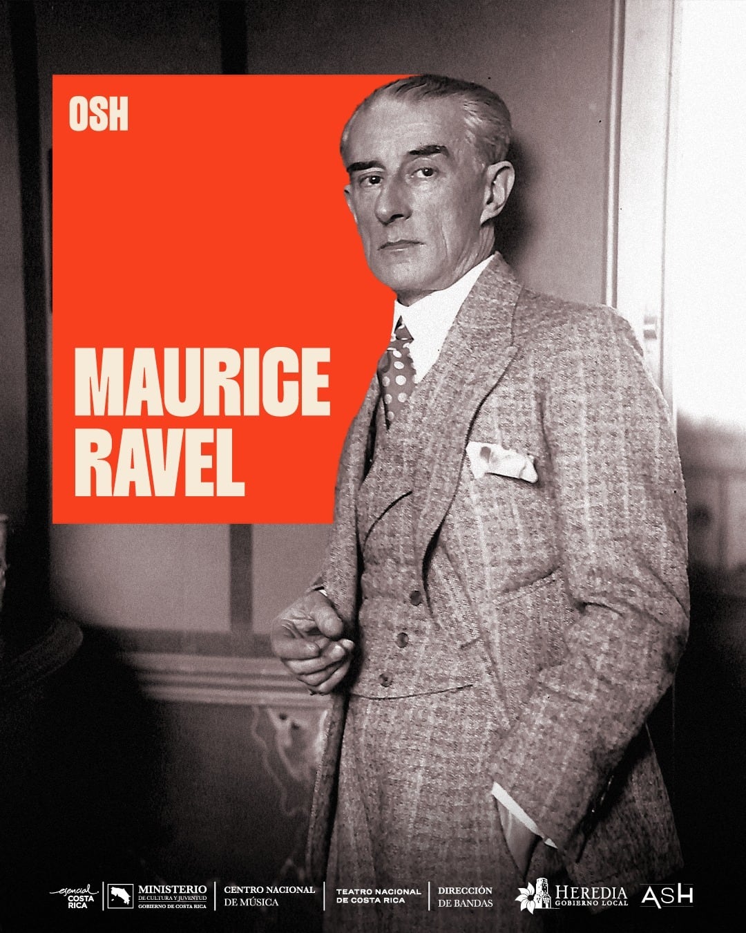 Por un lado, la exuberancia y potencia de Ígor Stravinsky, en contraparte, el delicado vaivén de Maurice Ravel, la Orquesta Sinfónica de Heredia lo espera en el Teatro Nacional