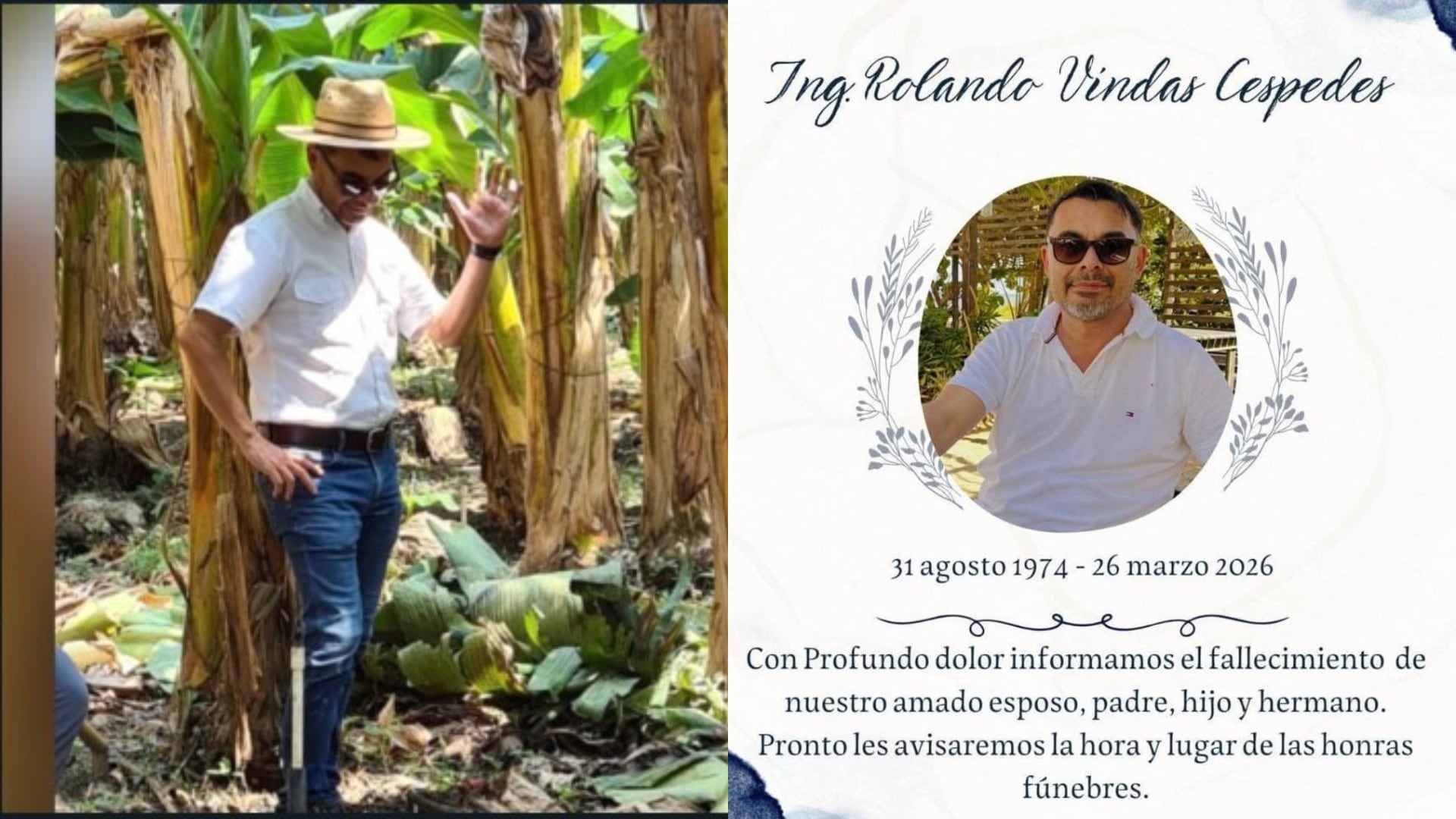 Rolando Vindas Céspedes, ingeniero costarricense de 51 años, fue asesinado en Belice.