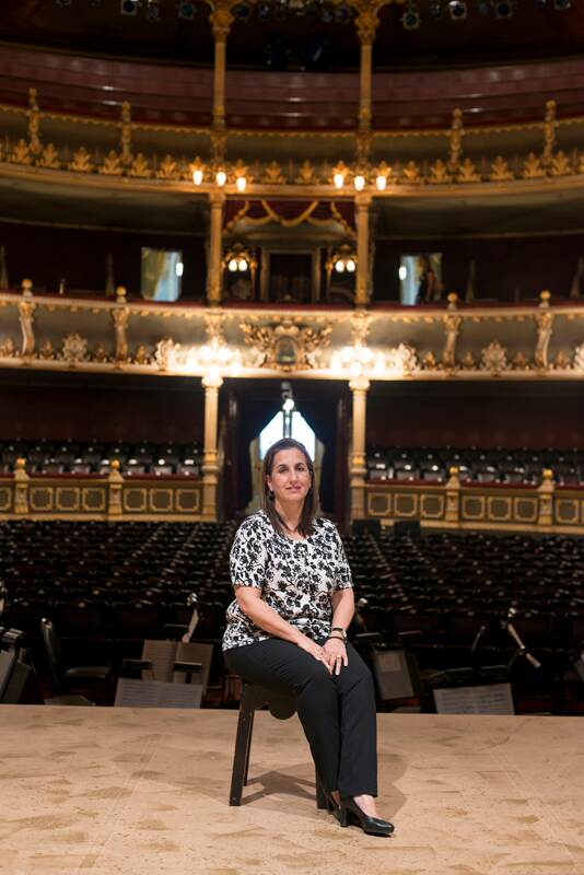 Inés Revuelta, directora del Teatro Nacional Foto: Pablo Cambronero, Teatro Nacional para LN.