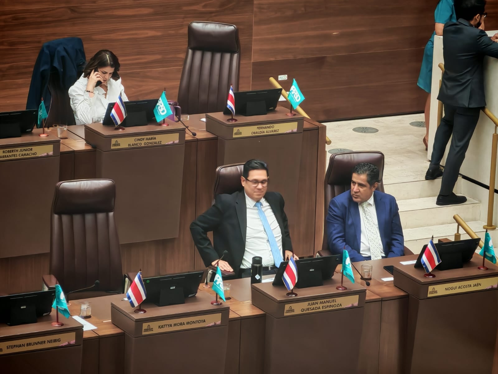 Diputados en el Plenario durante la lectura de la resolución de las permutas