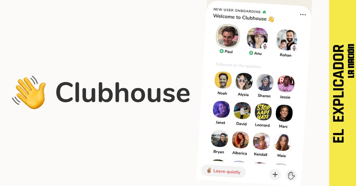 El Explicador | ¿Qué es Clubhouse, la nueva red social de moda en 2021? Imagen: logo del kit de prensa en joinclubhouse.com