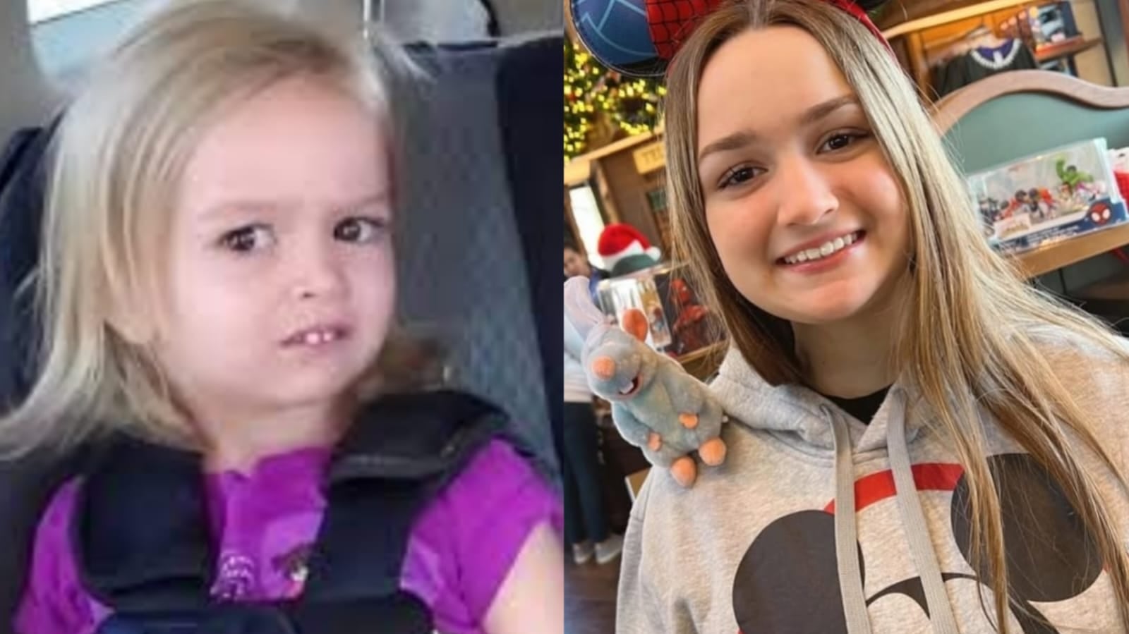 Imágenes de Chloe Clem la niña que se hizo viral por un meme.