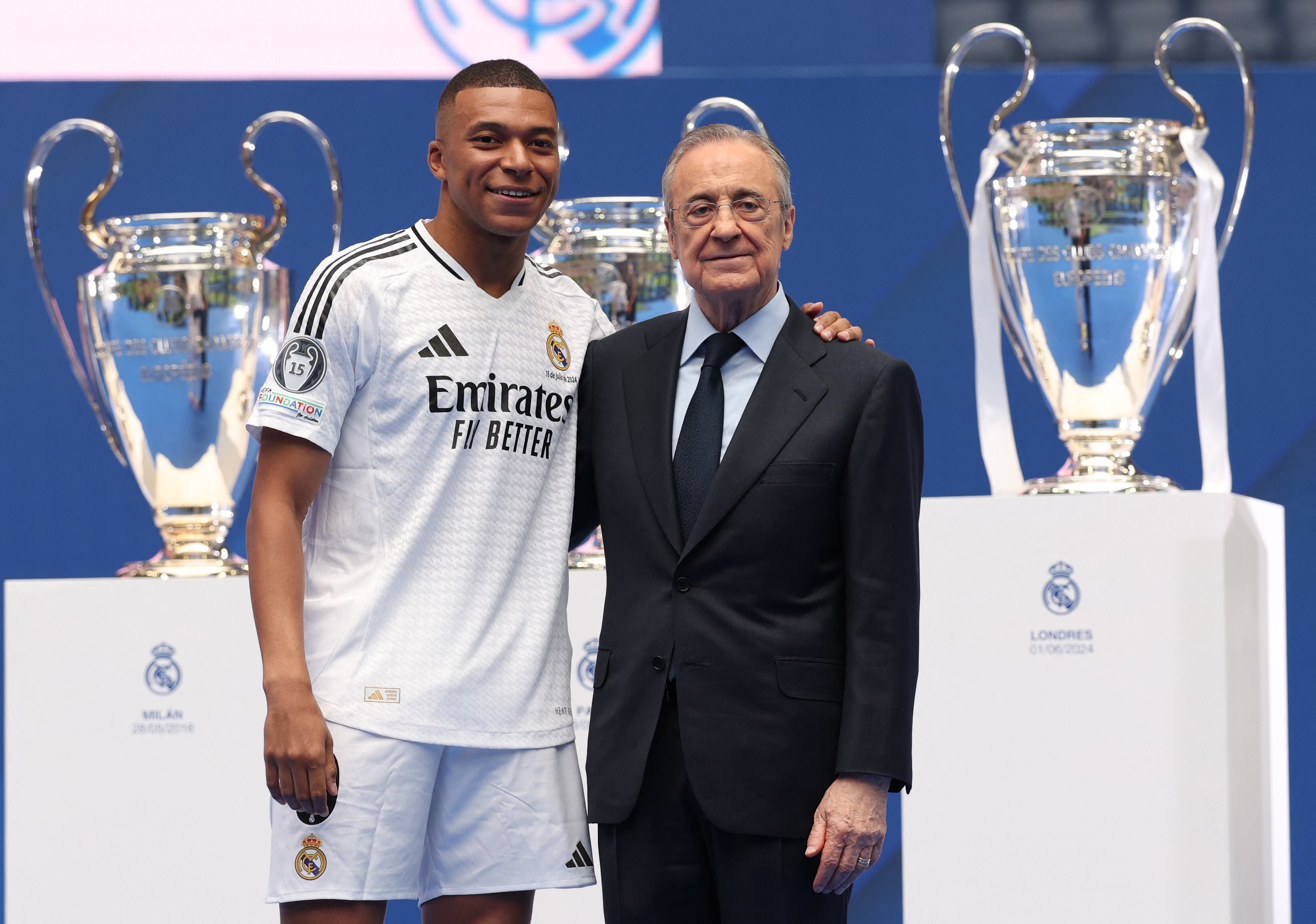 Kylian Mbappé elogia a Florentino Pérez y destaca su amor por el Real Madrid desde la infancia.