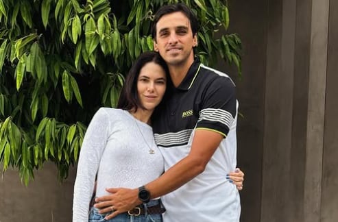 Carolina Jaikel y su esposo Bryan Ruiz.
