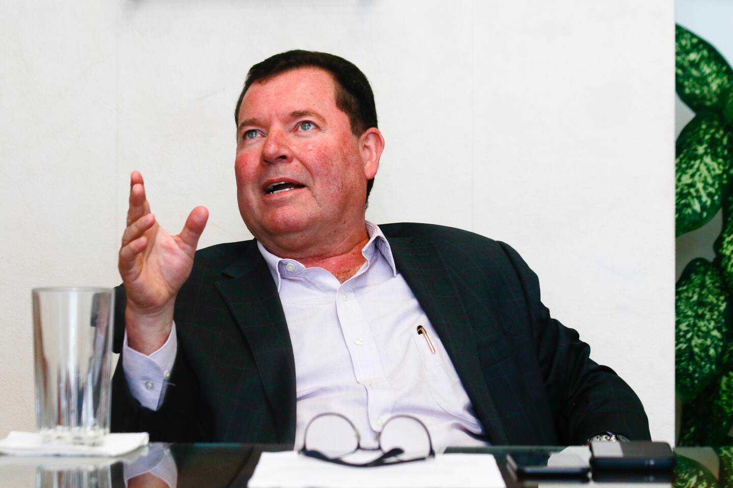 26/7/18.Entrevista a Jaime Palermo gerente de telecomunicaciones del Instituto Costarricense de Electricidad, llevada a cabo en el edificio central en la Sabana. Fotografías. Ignacio G. León-Páez.