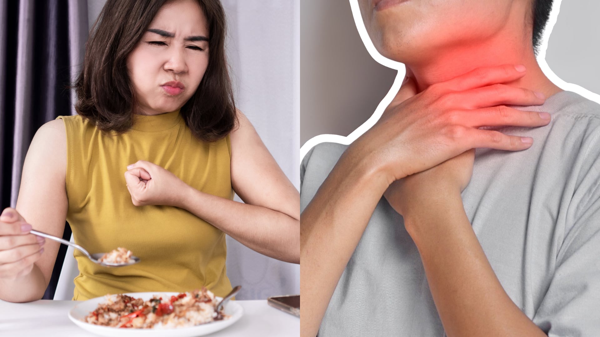La sensación de que la comida no baja, la tos al comer o los cambios en la voz pueden ser señales de disfagia, una dificultad para tragar que requiere valoración médica.