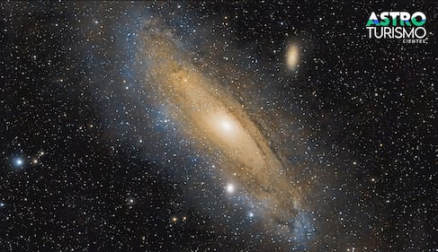 Categoría Cielo Profundo: Galaxia de Andrómeda. Telescopio dwarf 3, 30 segundos de exposición, 2000 fotos, modo equatorial. Desde Guanacaste el 8/12/2026.