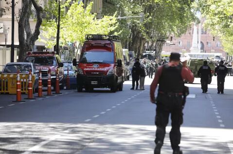 Amenaza de bomba en la embajada de Israel en Buenos Airers
Foto: Ricardo Pristupluk/ La Nacion Argentina