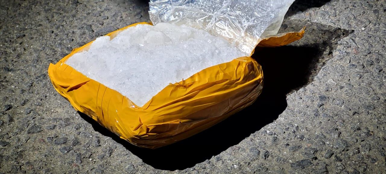 PCD decomisa 20 kilos de metanfetaminas cerca de Plaza Víquez. Foto MSP.