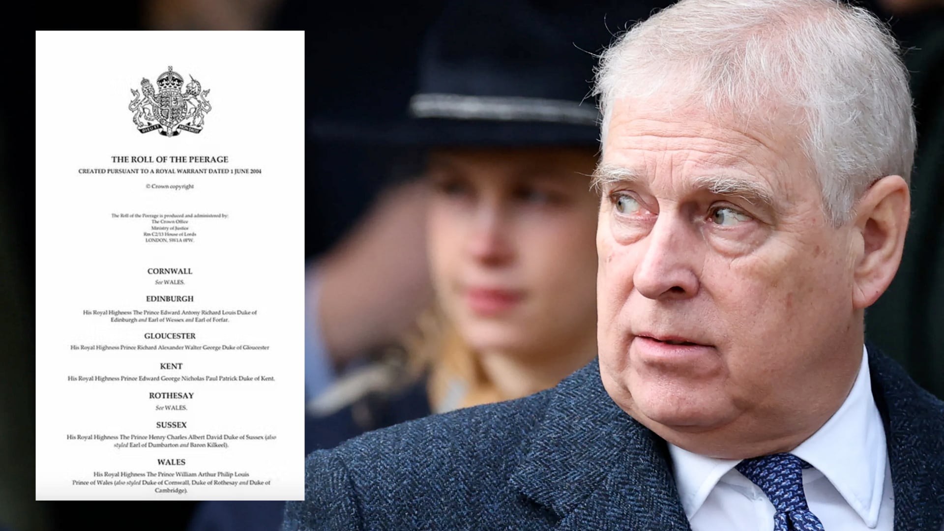 Andrew perdió su título y fue removido del Royal Lodge tras revelaciones del libro de Giuffre, una víctima de Epstein.