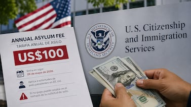 Uscis confirma nueva tarifa anual de $100 para solicitudes de asilo: estas son las consecuencias por no pagarla