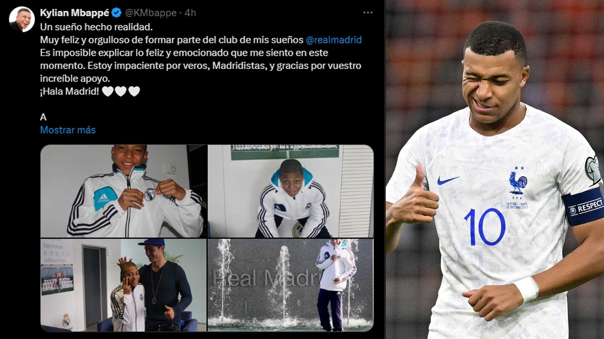 Kylian Mbappé firmó un contrato por cinco temporadas con el reciente campeón de Europa.