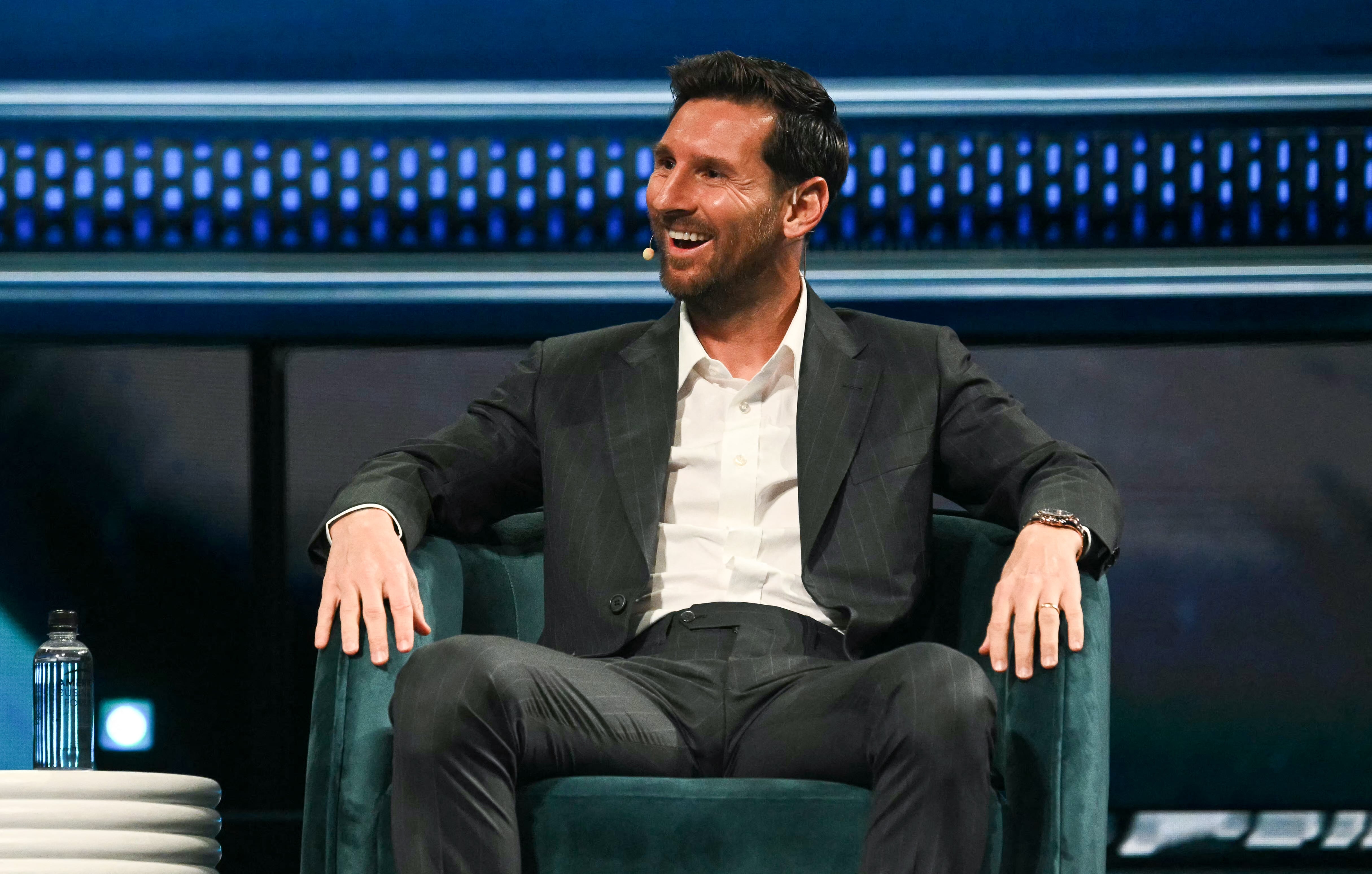 Lionel Messi participó en el Foro de Negocios de América, en el Kaseya Center de Miami, el pasado 5 de noviembre.