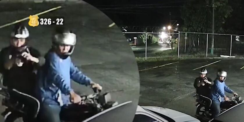 Una cámara grabó el momento exacto del ataque.