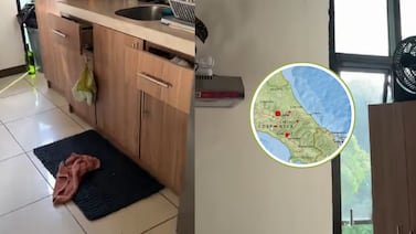 ‘Se rajó la pared’: Creador de contenido mostró cómo quedó su apartamento tras temblores en Costa Rica