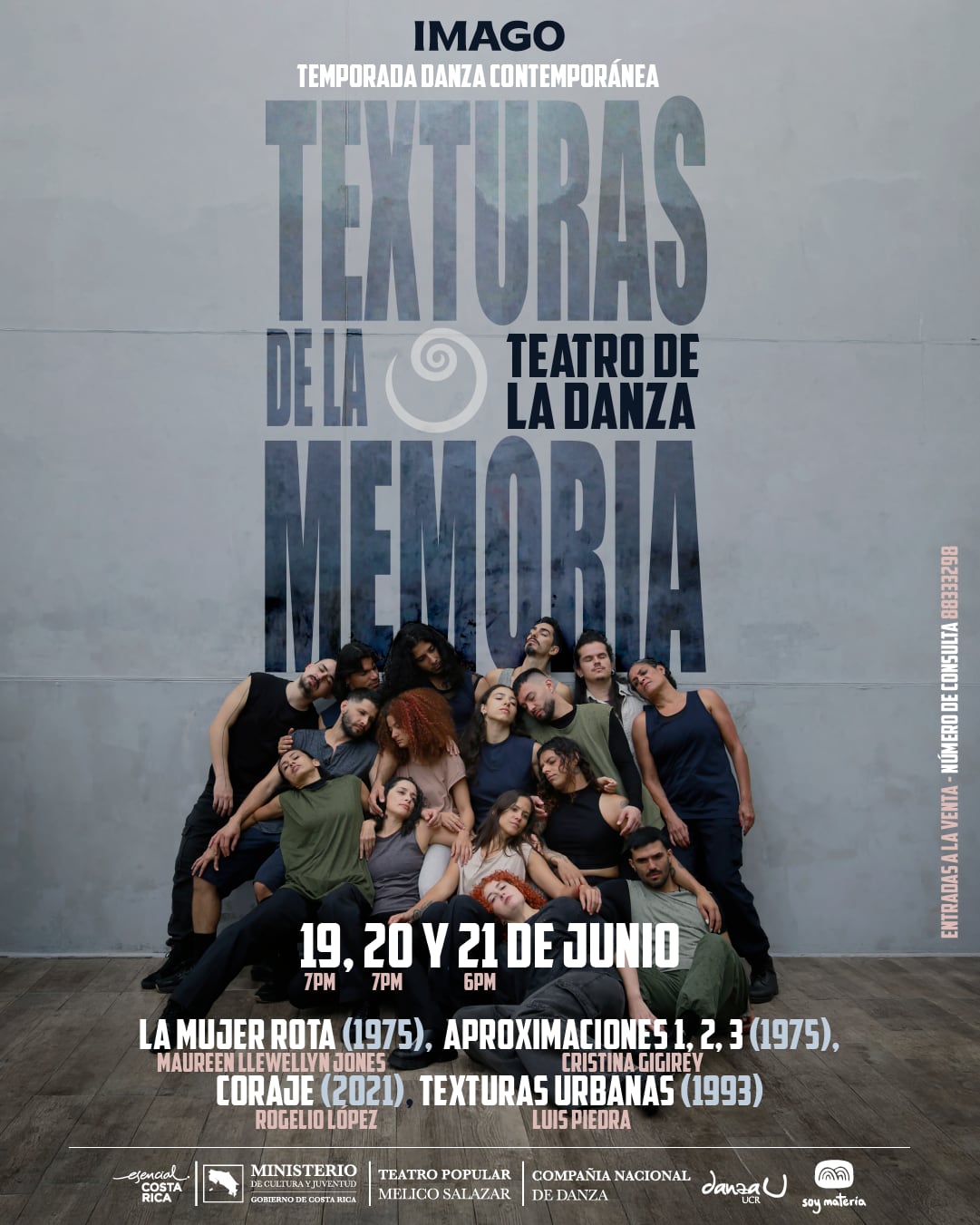 Texturas de la memoria, una propuesta de el grupo IMAGOdanza que reunirá cuatro obras.