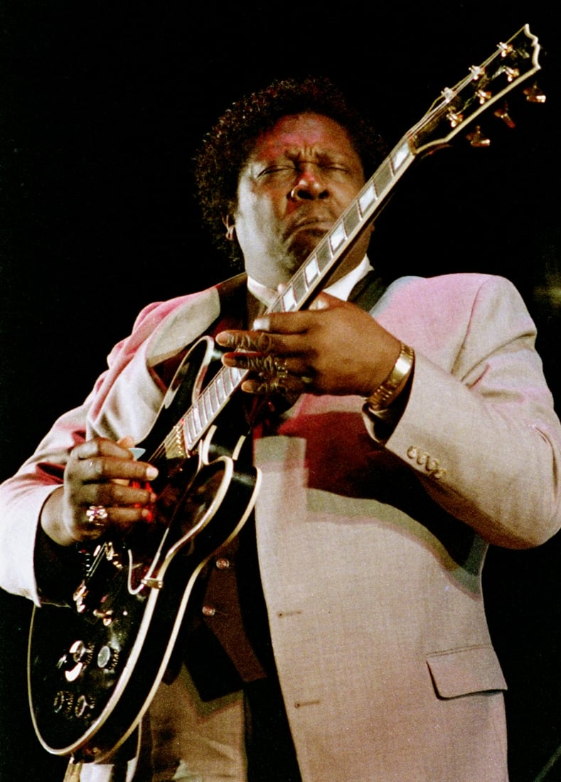 B.B. King en concierto, 5 de julio de 1984, Roma, 8.º Festival de Jazz, Pepito Pignatelli.