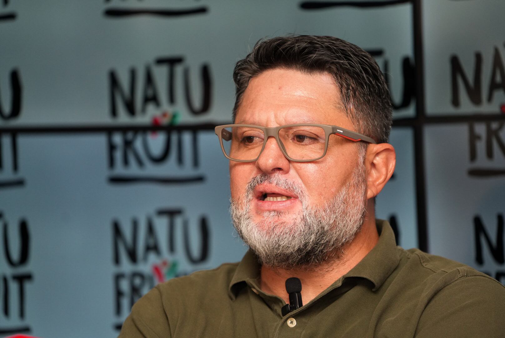 21/11/2025. Conferencia de prensa con Jafet Soto. Estadio Carlos Alvarado, Heredia.