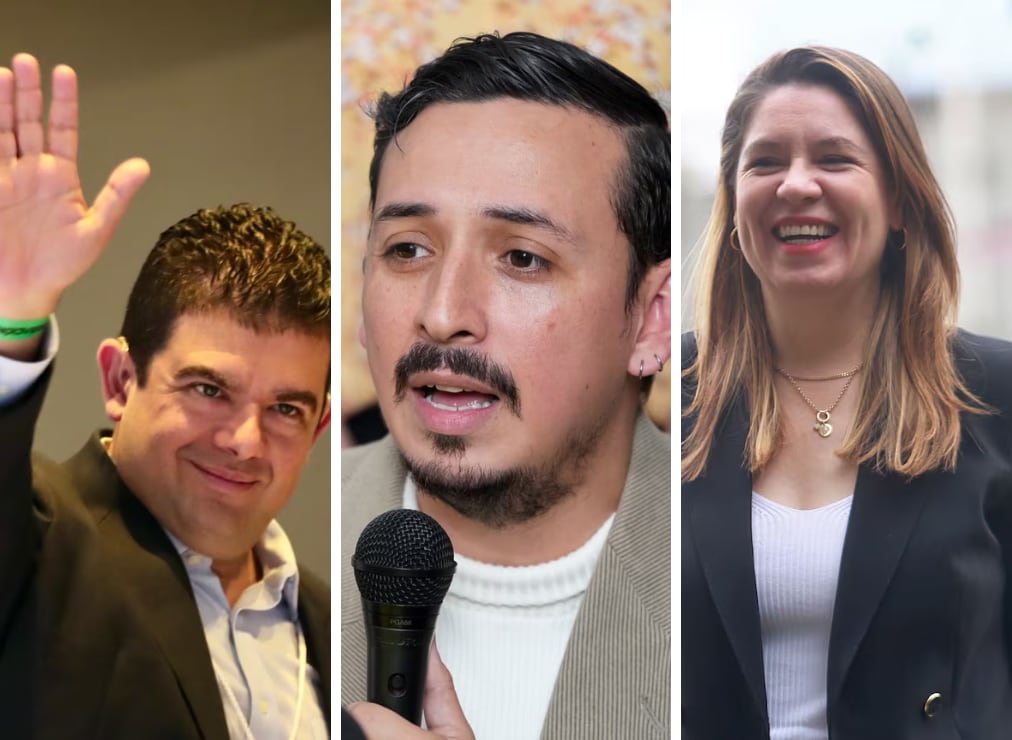 Álvaro Ramos, Ariel Robles y Claudia Dobles