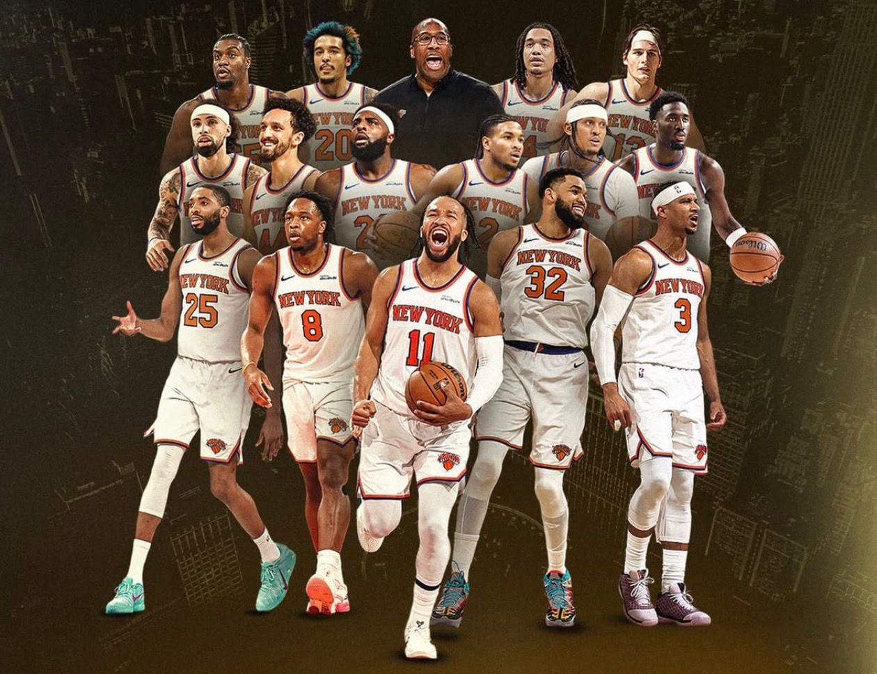 En la imagen, los jugadores de los New York Knicks de la temporada 2025-26.