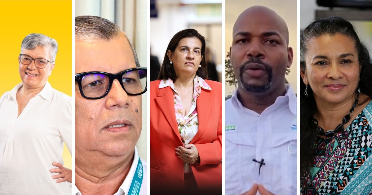 María Eugenia Román, Ronald Campos, Marta Eugenia Esquivel, Mangell Mc Lean y Nayuribe Guadamuz