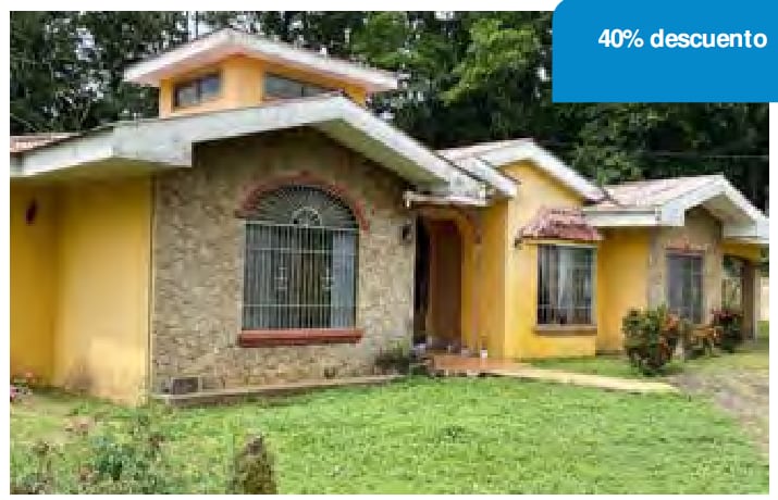 Vivienda en Siquirres, Limón. De ¢95.415.310,01 bajó a ¢57.249.186,01. Tiene 40% de descuento. Código: 8689-1.