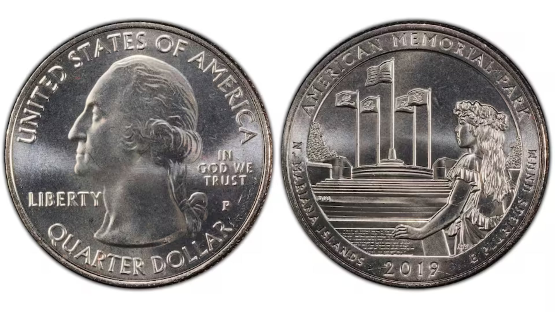Algunas monedas American Memorial de 2019 valen mucho más que su valor facial si presentan fallos de acuñación verificados.